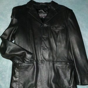 Wilsons Men's Lambskin leather Car Coat
